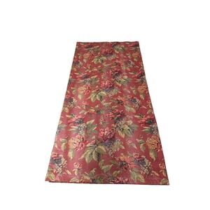 Vintage Croscill Serena Shower Curtain Panel Red Multi Floral